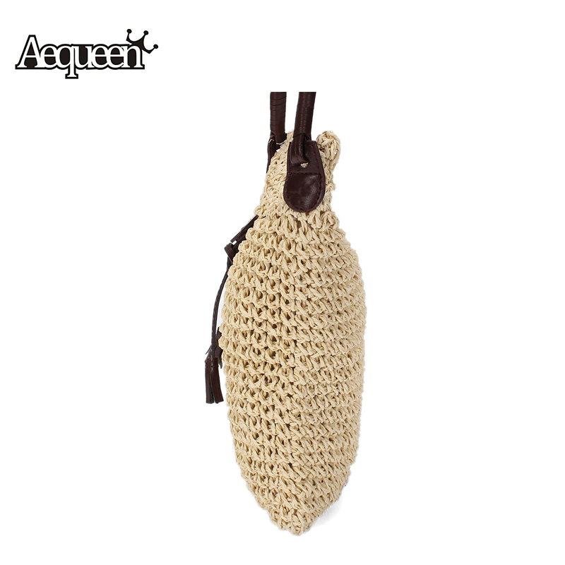 neueste Mode Gewebt Umhängetaschen Stroh Sommer Damen Weben Crossbody Sackleinen Jute Beutel Strand Kleine