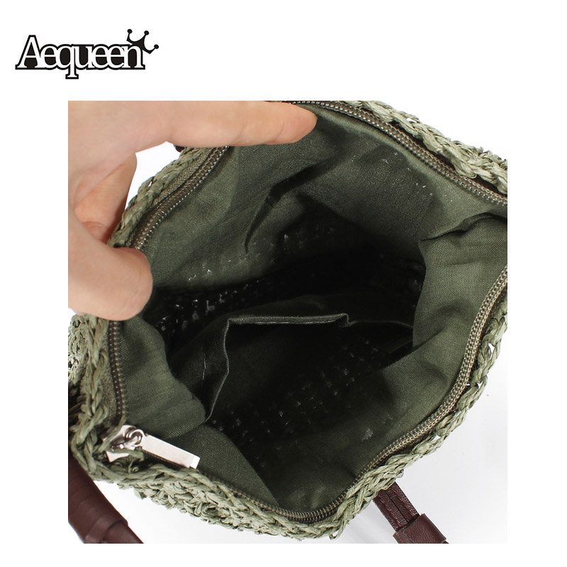 neueste Mode Gewebt Umhängetaschen Stroh Sommer Damen Weben Crossbody Sackleinen Jute Beutel Strand Kleine