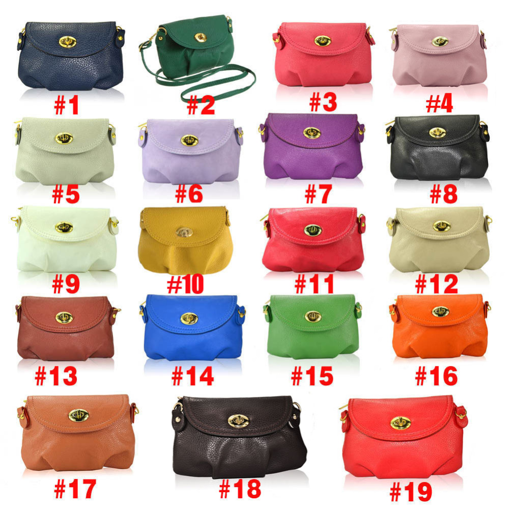 Neue Art Und weiseDamen Nette Brieftaschen Crossbody Retro Kleine Taschen Solide Pu Leder Tasche