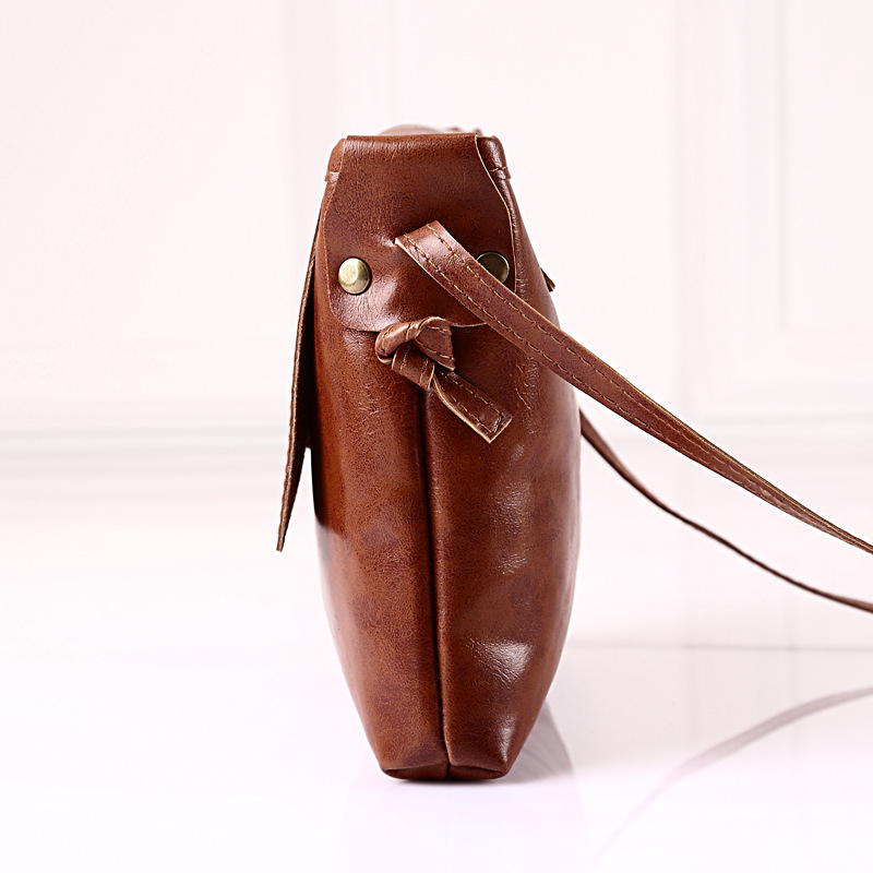 New vintage Leder Damen Umhängetasche marke kleine mädchen Handtasche schwarz dame party crossbody Handtasche