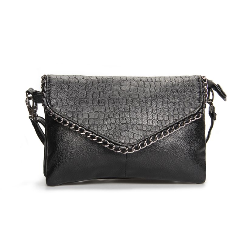 Niedrigsten preis neue mode Damen sommer kleine Umhängetasche Weichen pu Leder Schwarz crossbody Tasche