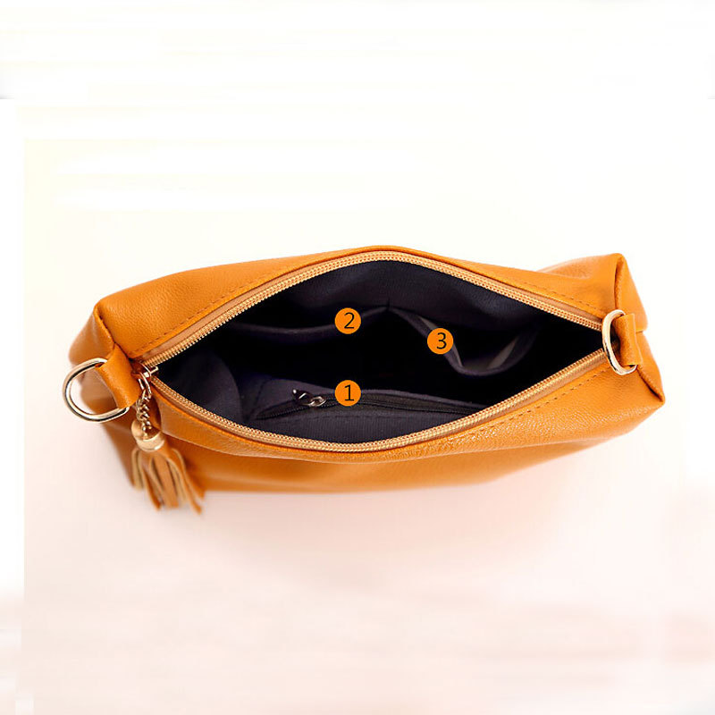 Marke designer Damen Tasche aus weichem Leder fransen Umhängetasche schulter Damen messenger bags candy farbe
