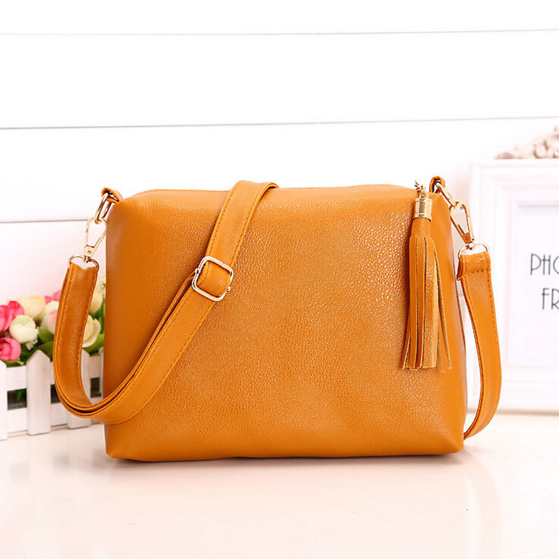 Marke designer Damen Tasche aus weichem Leder fransen Umhängetasche schulter Damen messenger bags candy farbe