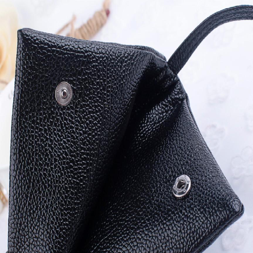 Damen Leder Tasche Mode Bifold Geldbörse Zipper Clutch Handtasche Brieftasche Umhängetasche