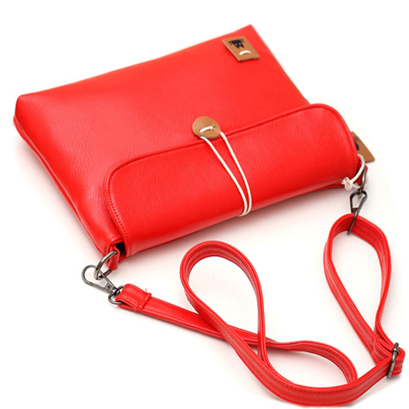 Damen Messenger Bags Vintage Pu Leder Preppy Candy Farbe Retro Cross Body Handtasche Schule Ladies Beiläufige