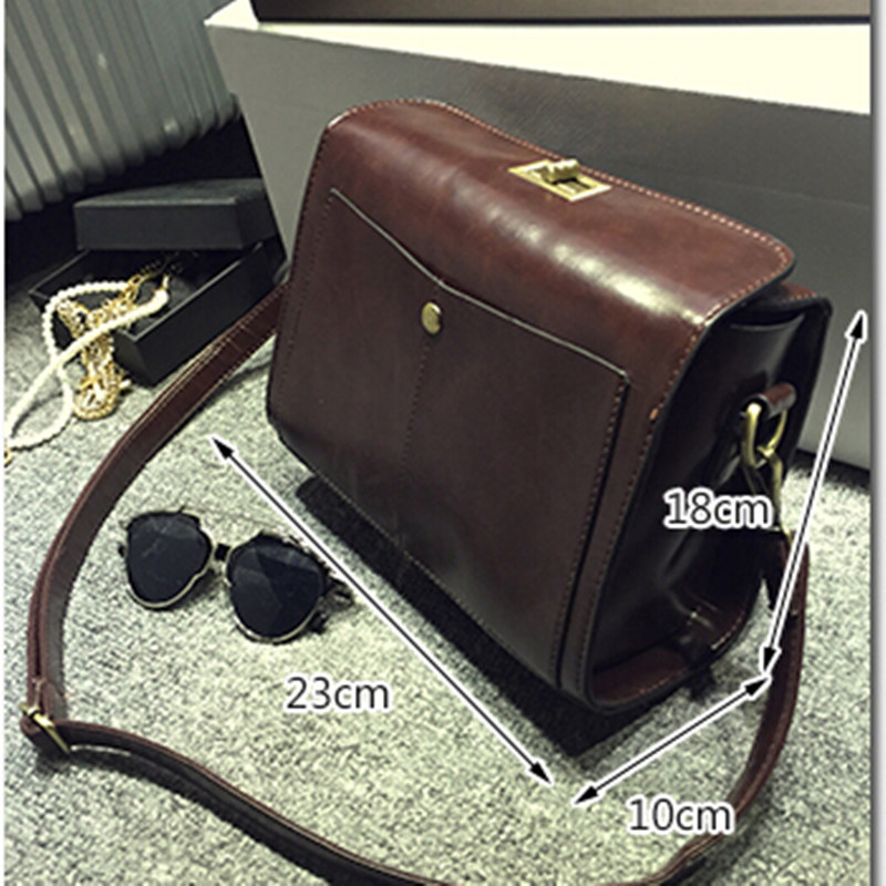 Neu Kommen Vintage Sperre Pu Leder Damen Tasche Mode Damen Umhängetasche Kleine Casual Damen Umhängetasche