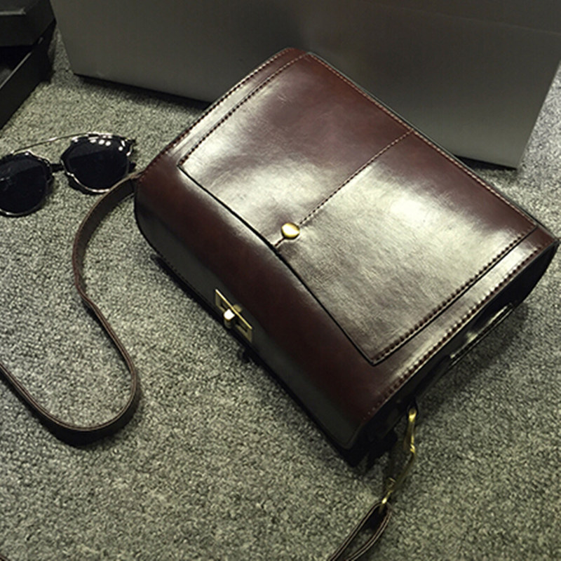 Neu Kommen Vintage Sperre Pu Leder Damen Tasche Mode Damen Umhängetasche Kleine Casual Damen Umhängetasche