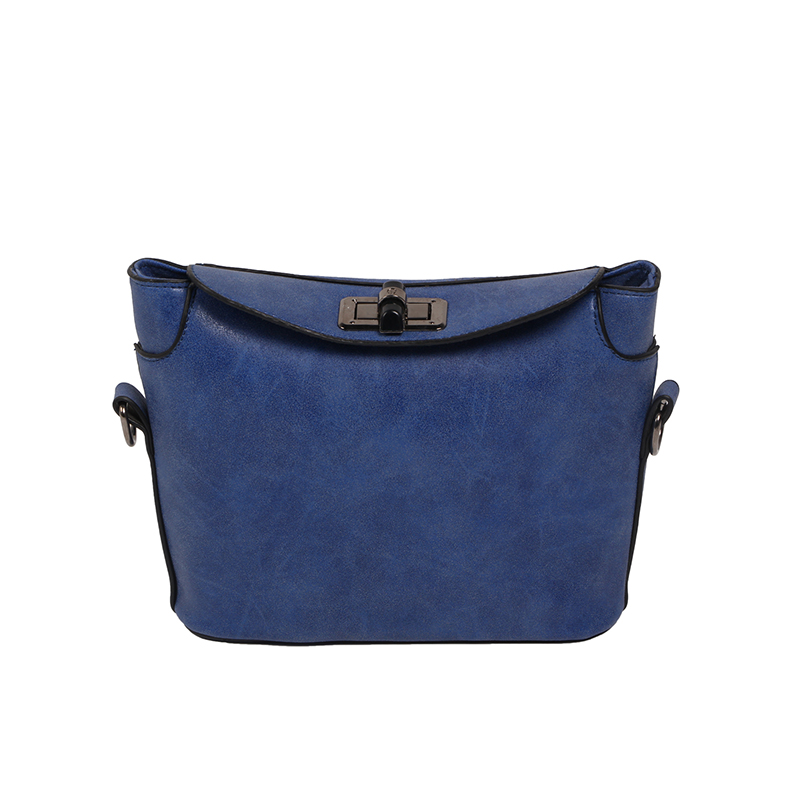 New Vintage Fashion Soild PU Nubuck Leather Messenger Bags Brand Designer Spin Lock Bucket Ladies Bags Summer Style