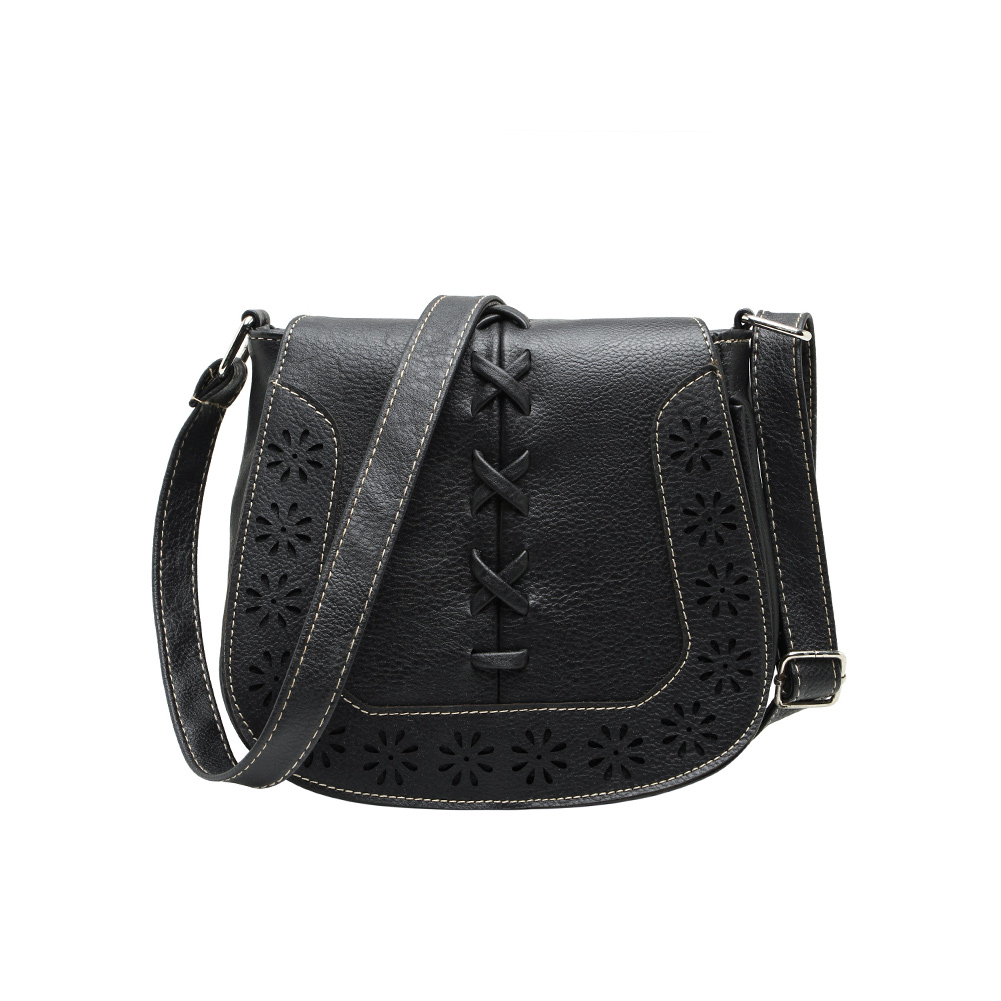 Neue Modemarke Damen Leder Handtaschen Retro Aushöhlen Crossbody Umhängetasche Auszuhöhlen Damen Vintage