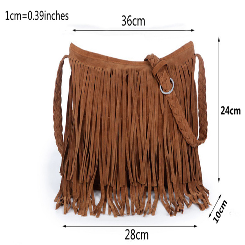 neue Damen Messenger Taschen Quaste Crossbody Sechs farben Fringe Schultertasche Handtasche Damen Hohe Qualität