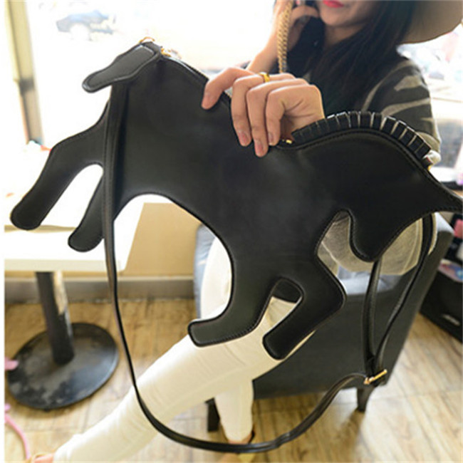 Neue design mode retro clutch Abendtasche Laser Einhorn Symphonie schulter Umhängetasche kreuzkörper