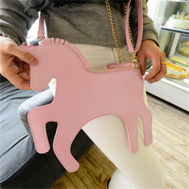 Neue design mode retro clutch Abendtasche Laser Einhorn Symphonie schulter Umhängetasche kreuzkörper