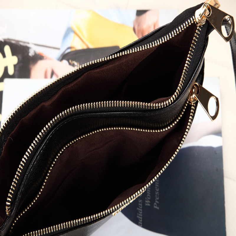 Auf Verkauf neue Damen doppel Reißverschluss Leder für Damen Fashion Designers Berühmte umhängetasche