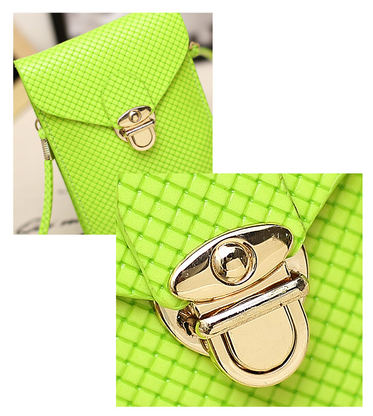 Fashion Rose Damen Mini Kleine Cross Body Taschen Handy Tasche Bolsas de Marca Pu Leder Plaid Handtasche