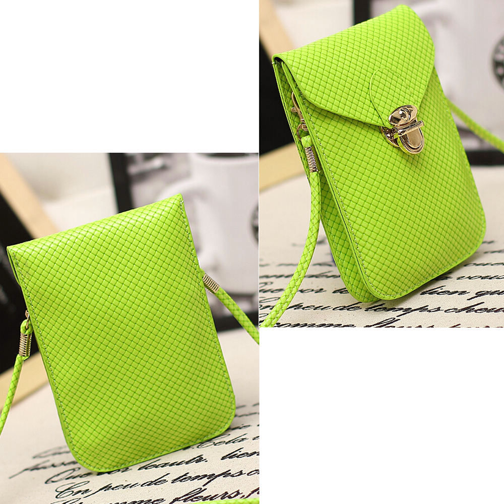 Fashion Rose Damen Mini Kleine Cross Body Taschen Handy Tasche Bolsas de Marca Pu Leder Plaid Handtasche