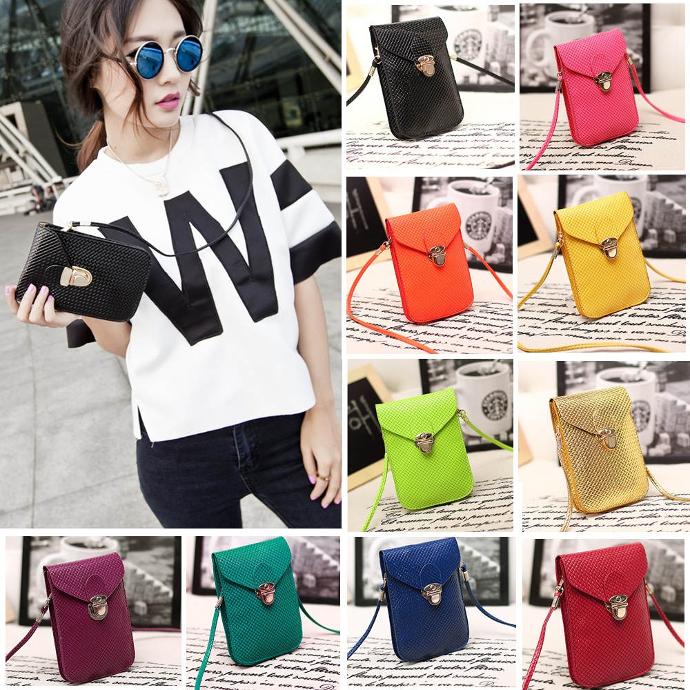 Fashion Rose Damen Mini Kleine Cross Body Taschen Handy Tasche Bolsas de Marca Pu Leder Plaid Handtasche