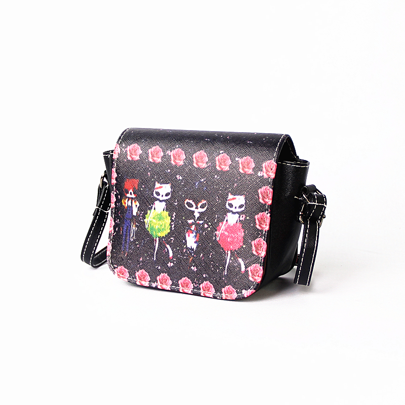 HOT Verkauf Druck comic figuren und Handtaschen Damen messenger bags Damen Umhängetasche