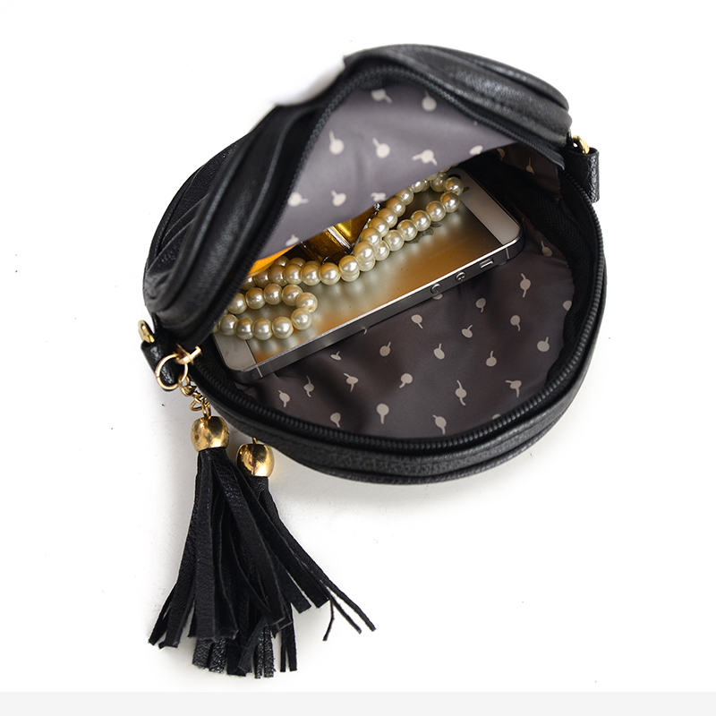 neuen quaste Kette kleiner DamenTaschen mode designer mädchen Umhängetasche marke Leder Umhängetaschen
