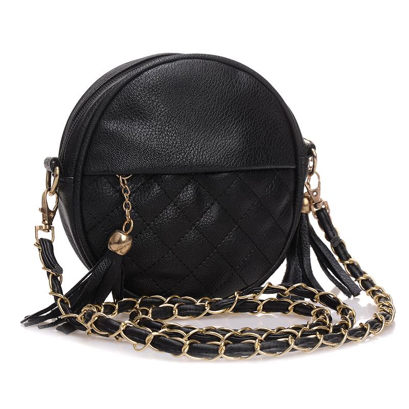 neuen quaste Kette kleiner DamenTaschen mode designer mädchen Umhängetasche marke Leder Umhängetaschen