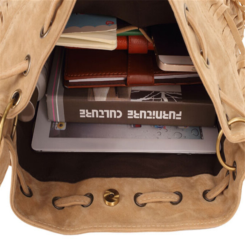Retro Faux WildLeder Fransen Tasche Messenger Bags Neue Handtasche Quaste Schulter Handtaschen Crossbody Geschenk