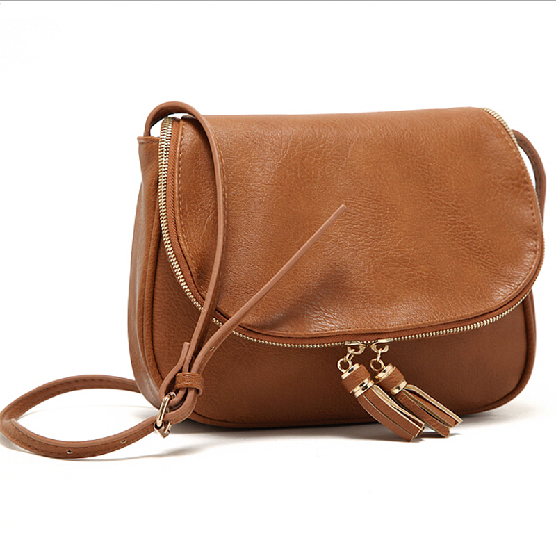 Quaste Damen Tasche LederHandtaschen Cross Body Schultertasche Fashion Messenger Bag 4 Farben Erhältlich Bolsas