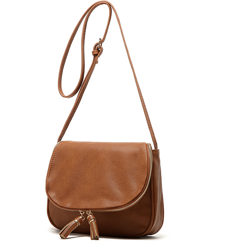 Quaste Damen Tasche LederHandtaschen Cross Body Schultertasche Fashion Messenger Bag 4 Farben Erhältlich Bolsas