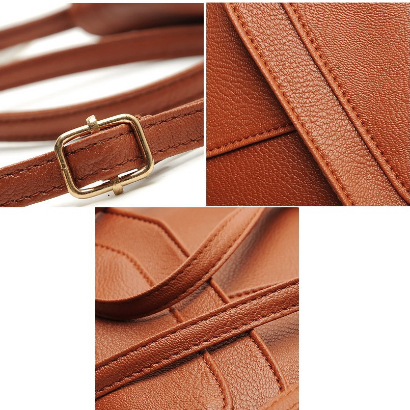 Casual Vintage Kleine Damen Taschen Leder Umhängetasche Retro Hülle Tasche Handtasche und Geldbörse