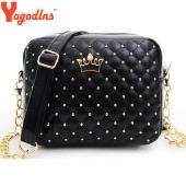 Damen Tasche Mode Damen Messenger Taschen Niete Kette Umhängetasche Hohe Qualität Pu Leder Crossbody
