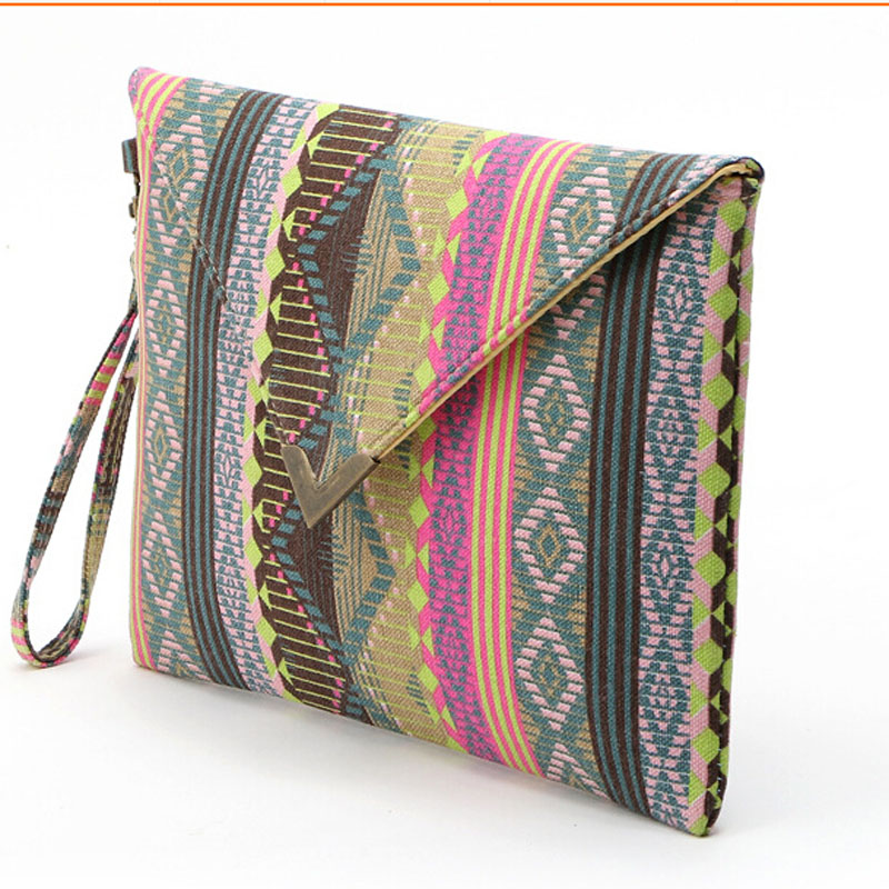 Damen Tasche Damen kupplung leinwand Taschen Geldbörse nationalen art qualität Damen Taschen