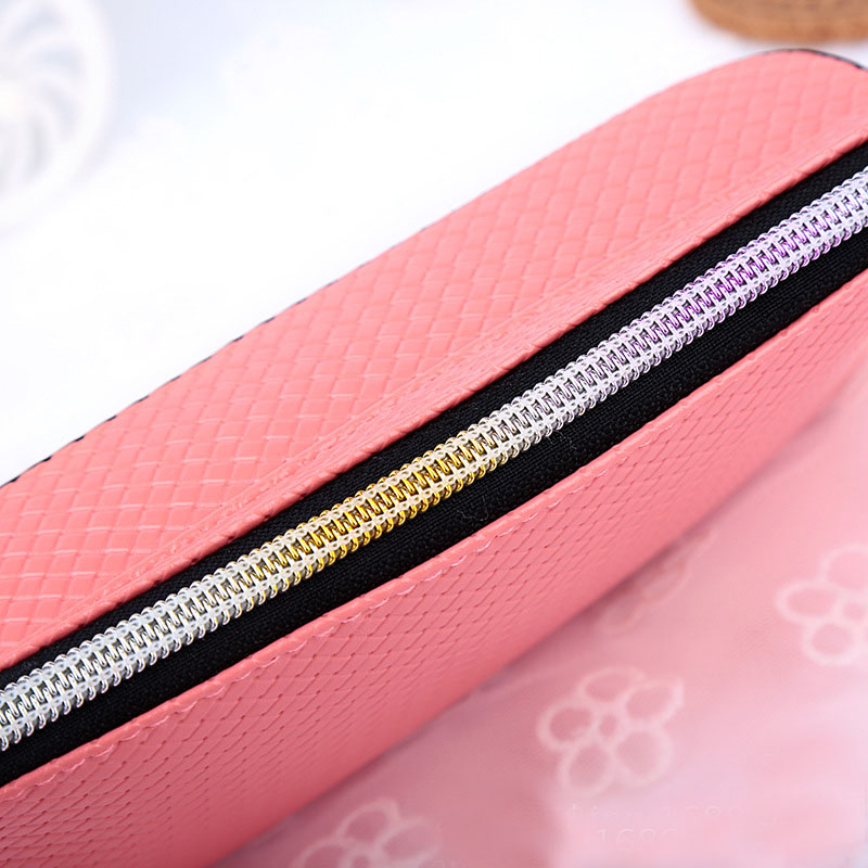 Neue Mode Berühmt Klein Damen Taschen Stricken Damen Kupplung Geldbörse Feste Hohe Qualität Pu Leder