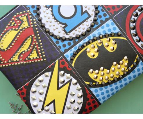 neue Mode Punk Stil Damen Taschen Niet Handtaschen Schulter Messenger Bags Umschlag Geldbörse Top Qualität