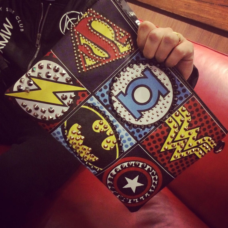 neue Mode Punk Stil Damen Taschen Niet Handtaschen Schulter Messenger Bags Umschlag Geldbörse Top Qualität