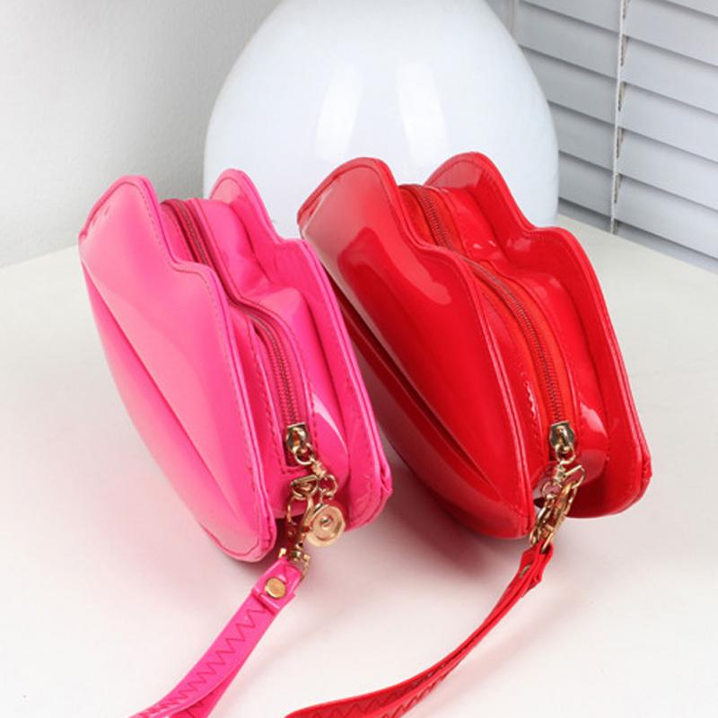 Neuankömmlinge einzigartige mode lippe geformt Handtasche Damen Umhängetasche Umhängetasche