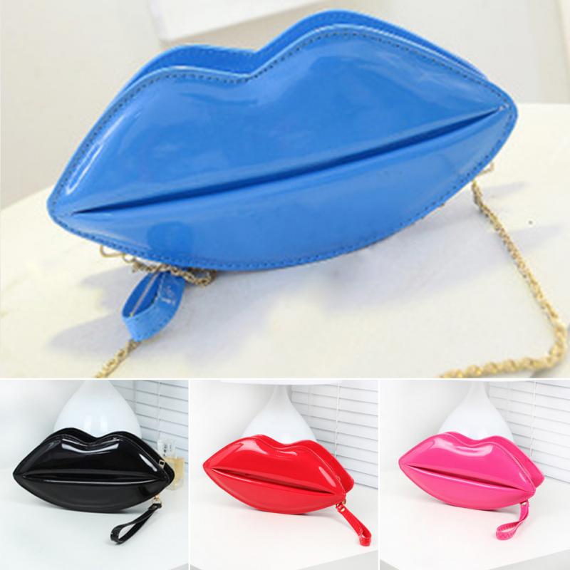Neuankömmlinge einzigartige mode lippe geformt Handtasche Damen Umhängetasche Umhängetasche