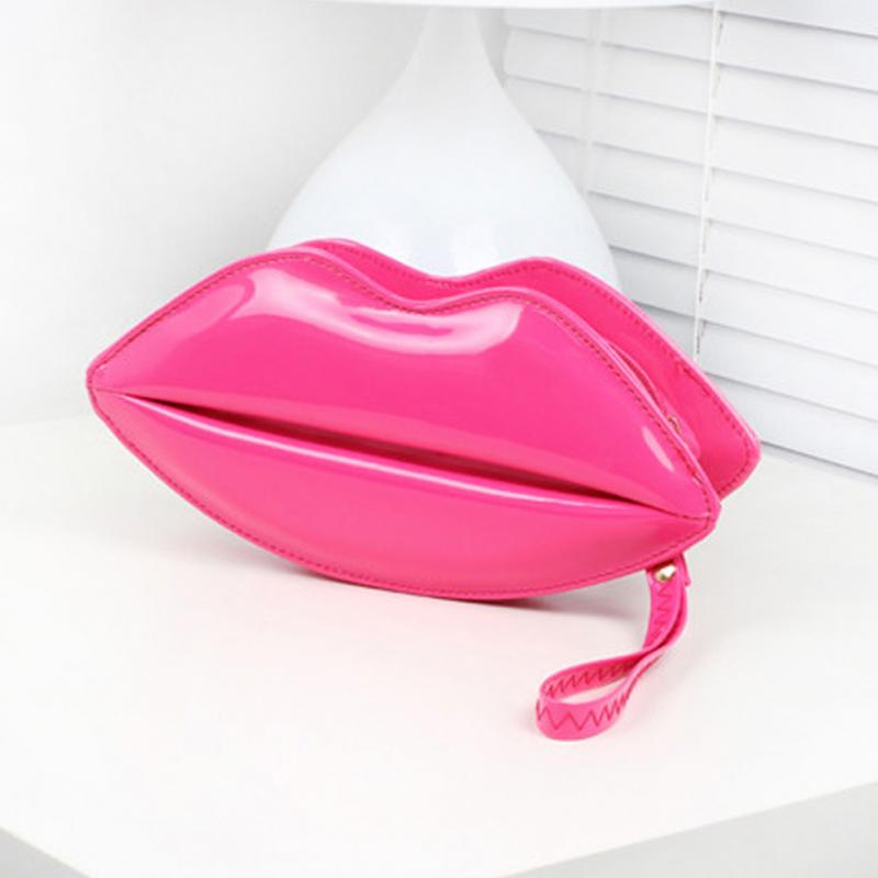 Neuankömmlinge einzigartige mode lippe geformt Handtasche Damen Umhängetasche Umhängetasche