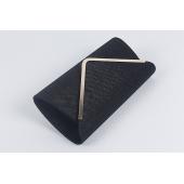 schulter schwarz silber farbe dame mode V metallKette design glitter glanz hülle Tasche clutch elelgant Handtasche