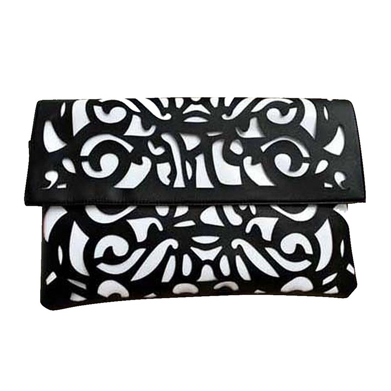 Mode Neue Förderung vintage neonfarbe ausschnitt hülle Tasche candy farbe tag kupplung Damen Handtasche