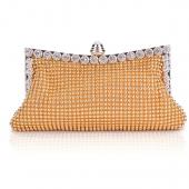 Damen Handtasche Taschen neue Kupplungen beiläufigen Dame Damen Partei Kristall Abendtaschen Geschenk Goldene