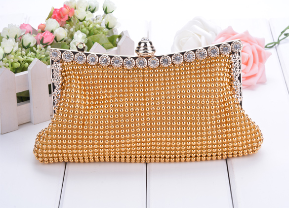 Damen Handtasche Taschen neue Kupplungen beiläufigen Dame Damen Partei Kristall Abendtaschen Geschenk Goldene