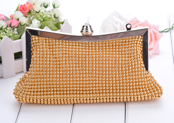 Damen Handtasche Taschen neue Kupplungen beiläufigen Dame Damen Partei Kristall Abendtaschen Geschenk Goldene