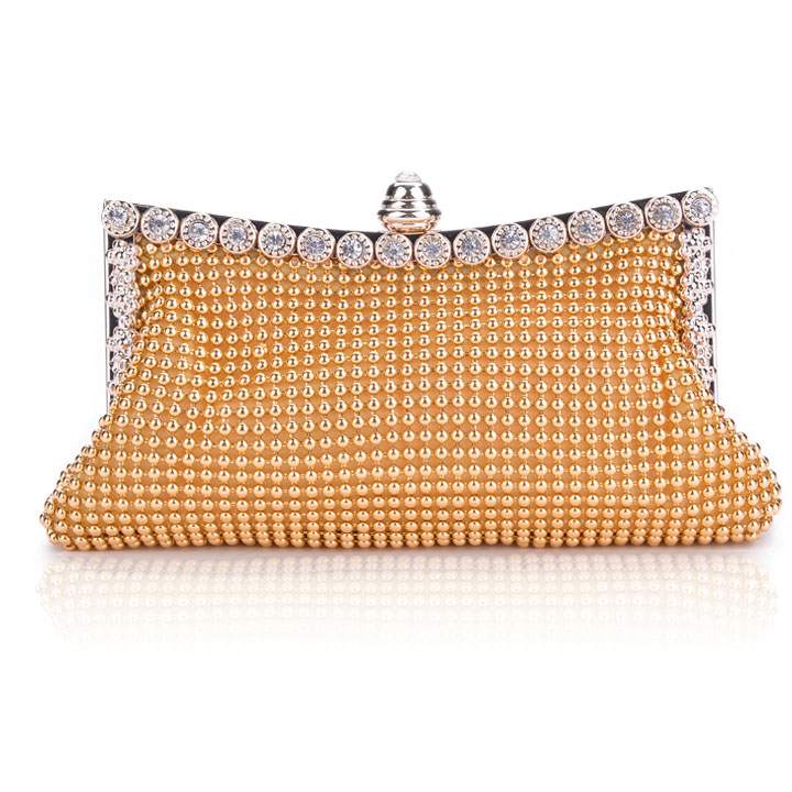 Damen Handtasche Taschen neue Kupplungen beiläufigen Dame Damen Partei Kristall Abendtaschen Geschenk Goldene