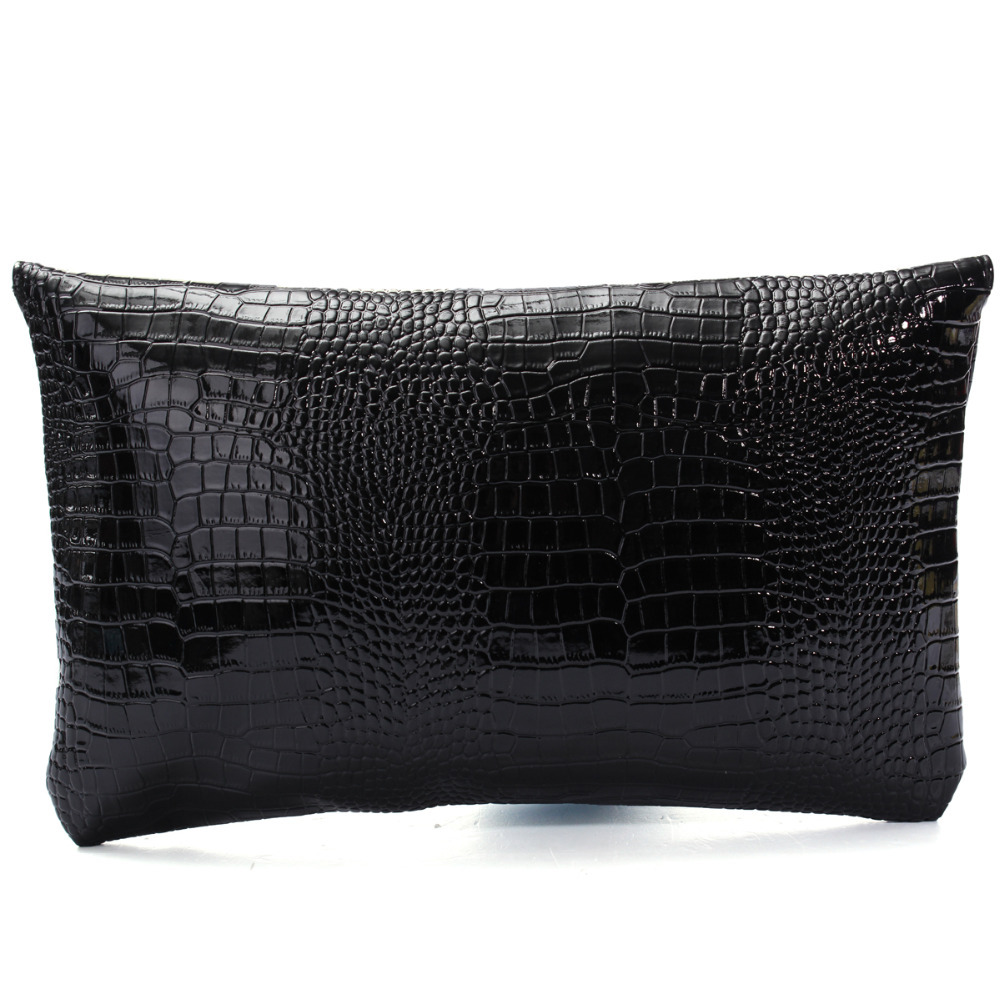 Damen Handtasche Krokodil Abendtaschen Serpentinenmuster hohe Qualität PU Leder Tageskupplung Damen Tageskupplunge