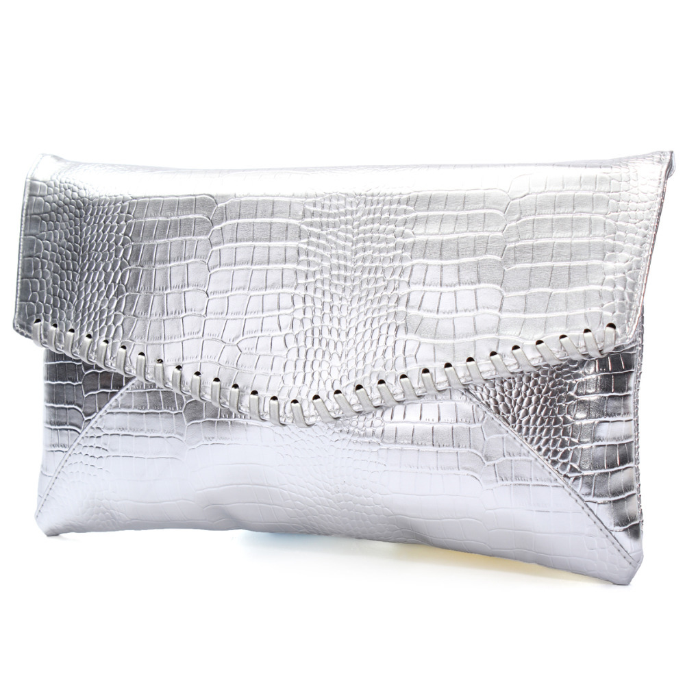 Damen Handtasche Krokodil Abendtaschen Serpentinenmuster hohe Qualität PU Leder Tageskupplung Damen Tageskupplunge