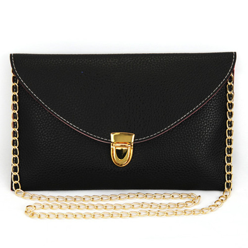 Damen Handtaschen ModeKette Umschlag Süßigkeit Farbe Handtaschen Kleine Schultertasche Lässig Bolsas