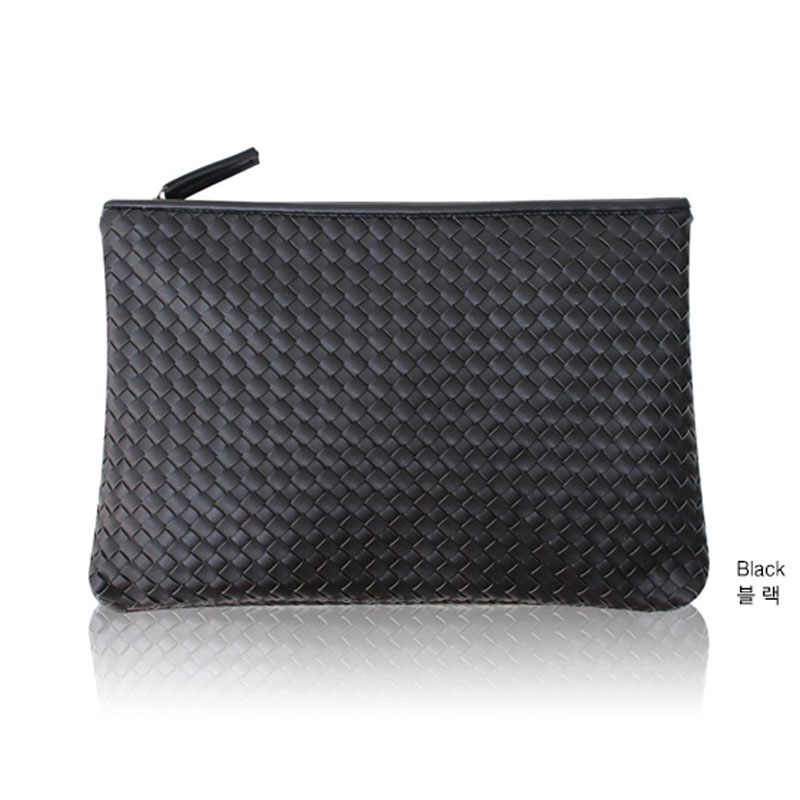 Kpop Mode Stricken Damen Handtasche Pu Leder Damen Umschlag Clutch Abendtasche Kupplungen Handtaschen Schwarz