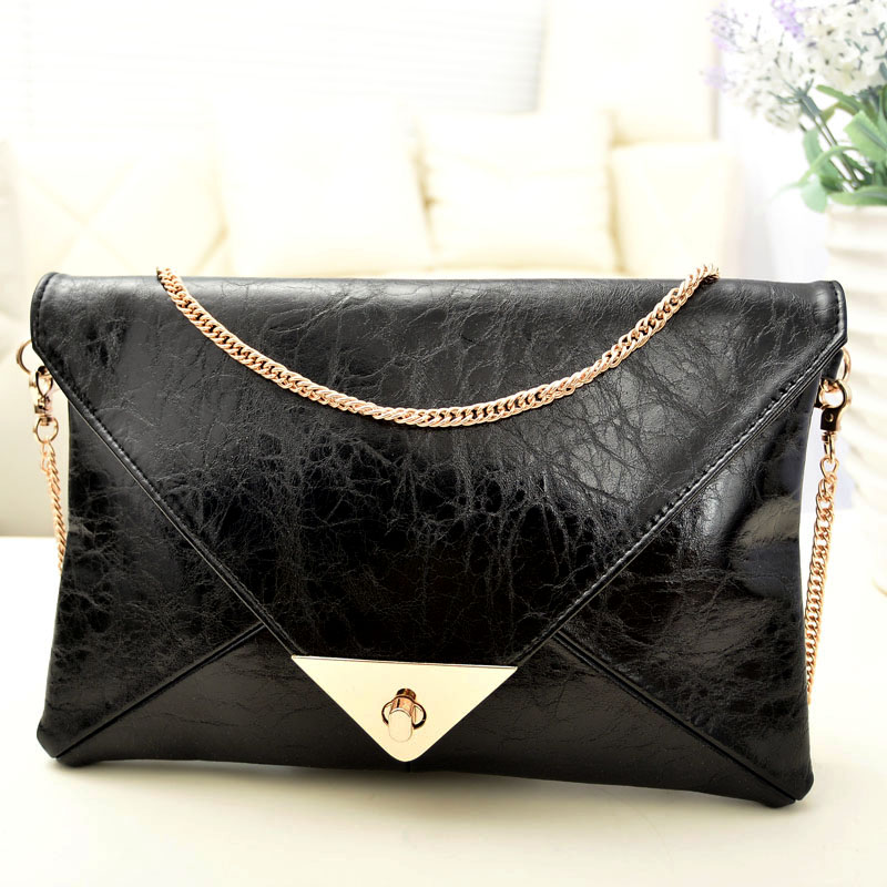 Neue Damen Mädchen Kupplung Geldbörse Umschlag Korea Stil Abendtasche Patchwork Kette Hülle Tasche