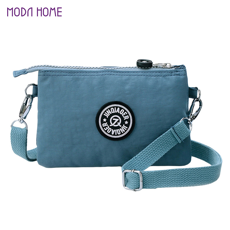 neue Mode Damen Handtasche Nylon Wasserdicht Mehrere Reißverschluss Taschen Umhängetasche Hochwertigen