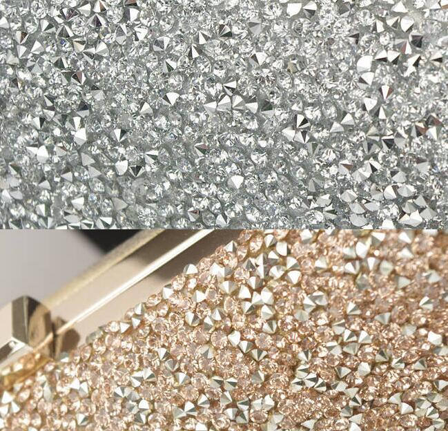 Damen Abendtasche Damen Diamant Strass Kupplungen Kristall Tag Kupplung Brieftasche Hochzeit Geldbörse Partei Bank