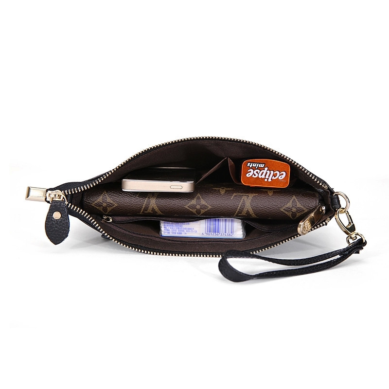 Top 100% echtem Leder Kette Damen reale Kuhfell Handtasche Veranstalter Umhängetasche Kreuzkörper