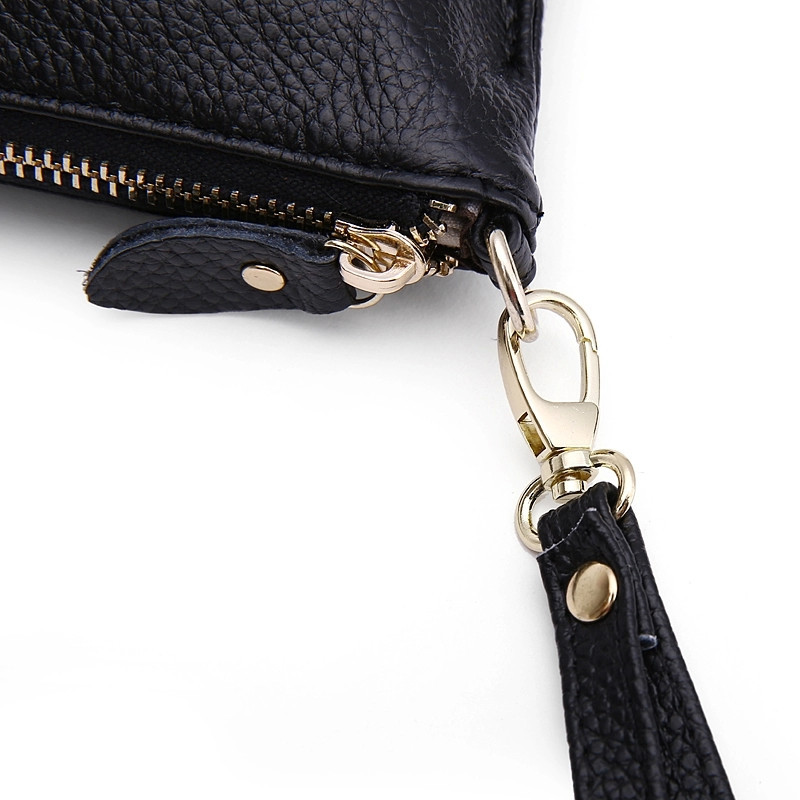 Top 100% echtem Leder Kette Damen reale Kuhfell Handtasche Veranstalter Umhängetasche Kreuzkörper